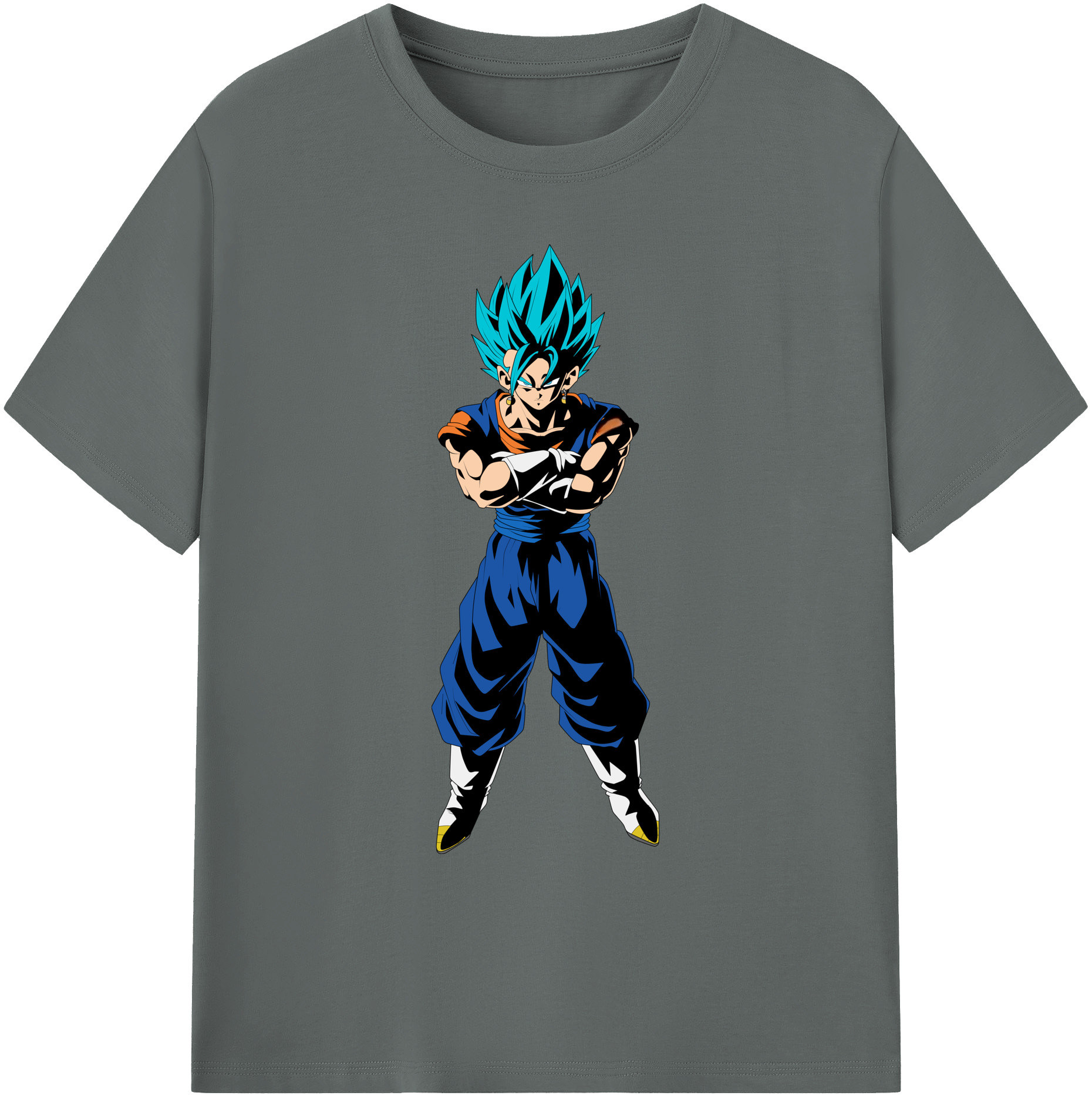 （画像用） ドラゴンボール ベジット DRAGON BALL Vegetto 綿100％ メンズ半袖Tシャツ｜肌触りやわらか＆通気性